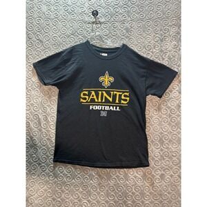 Team Apparel NFL New Orleans Saints Football T Shirt Size L